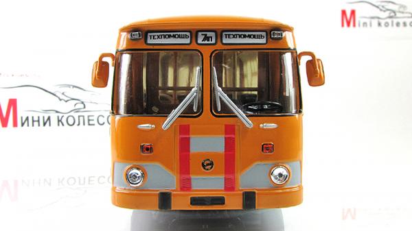 ЛИАЗ-677М техпомощь (Советский автобус) [1967г., Мутно-оранжевый, 1:43]
