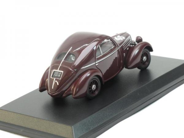 Fiat 508 BALILLA BERLINETTA №45 (Mille Miglia) [1936г., Темно-коричневый, 1:43]