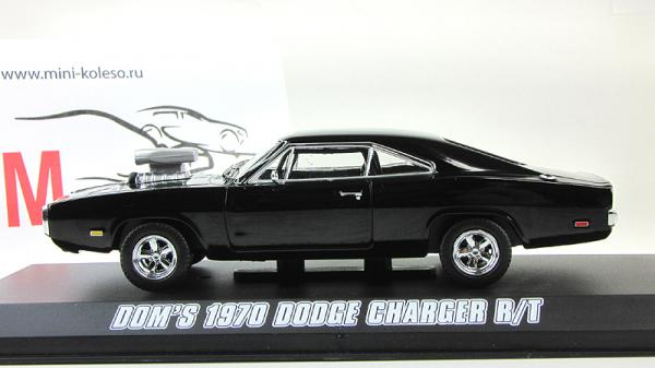 Dodge Charger R/T (из кинофильма Форсаж) (Greenlight) [1970г., Черный, 1:43]