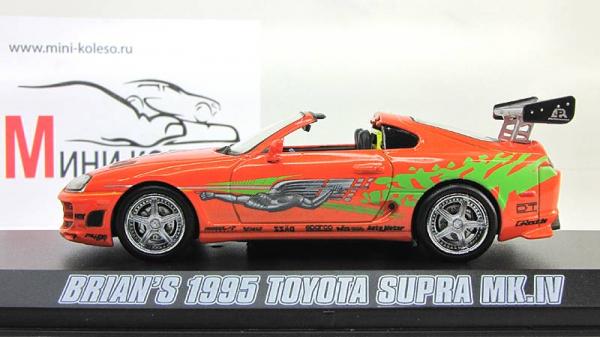 Toyota Supra Mk.IV (из кинофильма Форсаж) (Greenlight) [1995г., Оранжевый, 1:43]
