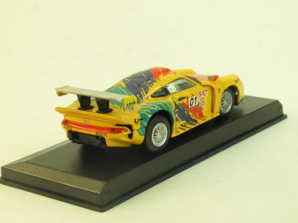 Porsche 911 GT1 №1 (PotatoCar) [1995г., Желтый, 1:43]