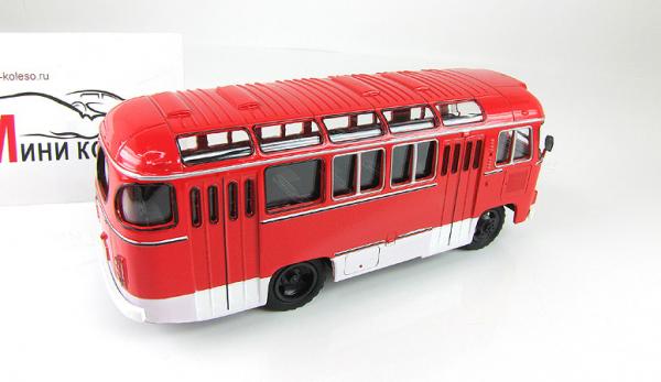 ПАЗ-672М (Советский автобус) [1982г., Красный, 1:43]