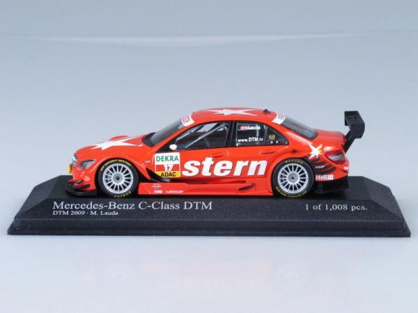 Mercedes-Benz C-Class DTM Stern AMG-Mercedes M.Lauda (Minichamps) [2009г., Красный, 1:43]