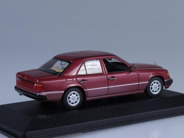 Mercedes-Benz 230 E (W124) (Minichamps) [1991г., Красный металлик, 1:43]
