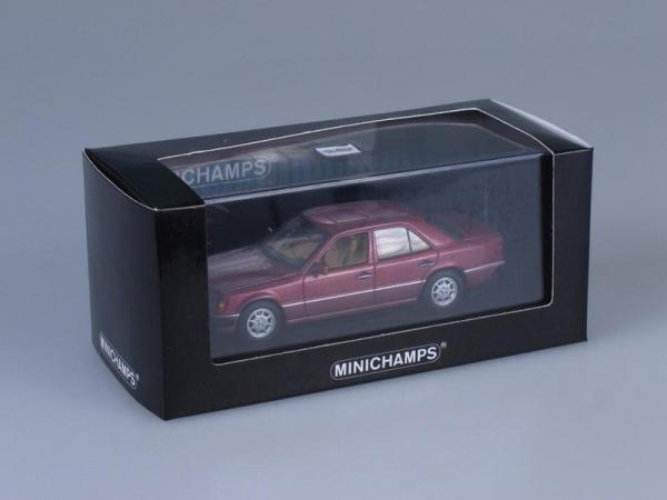 Mercedes-Benz 230 E (W124) (Minichamps) [1991г., Красный металлик, 1:43]