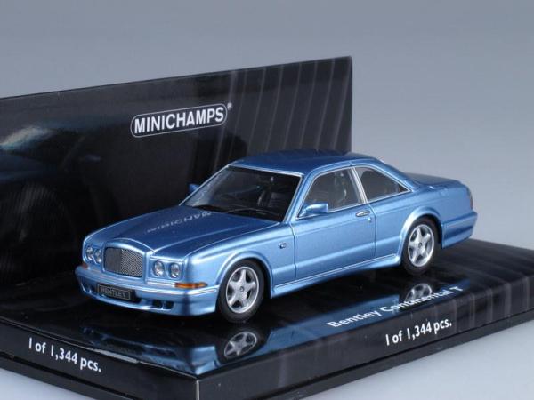 Bentley Continental T (Minichamps) [1996г., Лазурный металлик, 1:43]