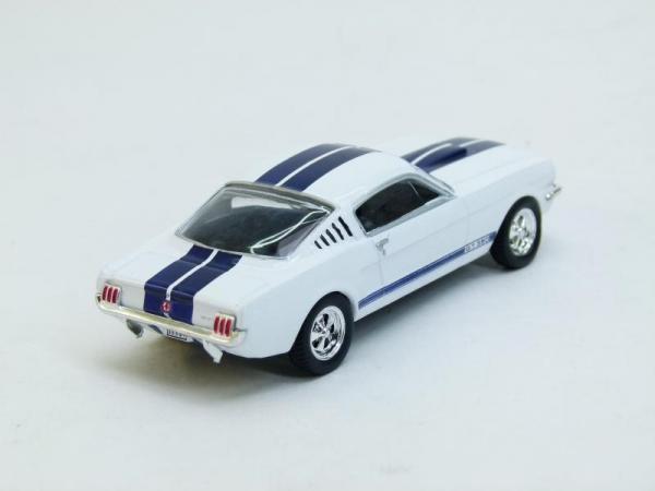 Shelby 350GT (DeAgostini (Суперкары мира)) [1965г., Белый с синими полосами, 1:43]
