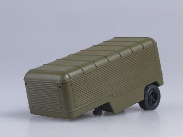 Седельный тягач ГАЗ-63П с полуприцепом ПАЗ-744 (СарЛаб) [1958г., Хаки, 1:43]