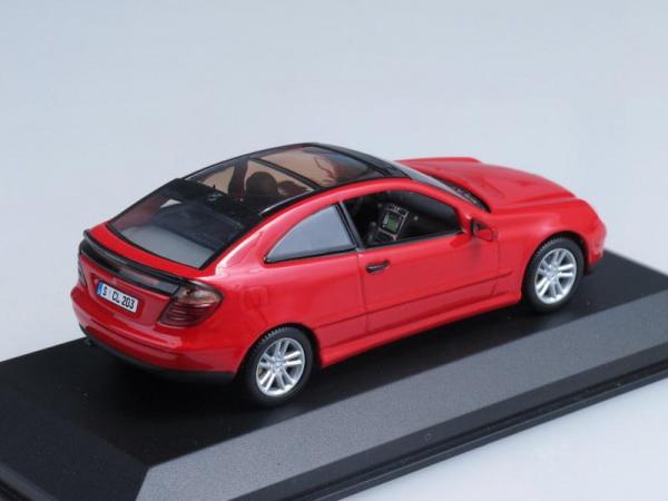 Mercades-Benz C-Class Sportcoupe (Minichamps) [2000г., Красный, 1:43]