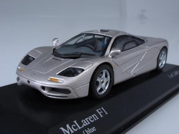 McLaren F1 GTR (Minichamps) [1993г., Серебристый металлик, 1:43]