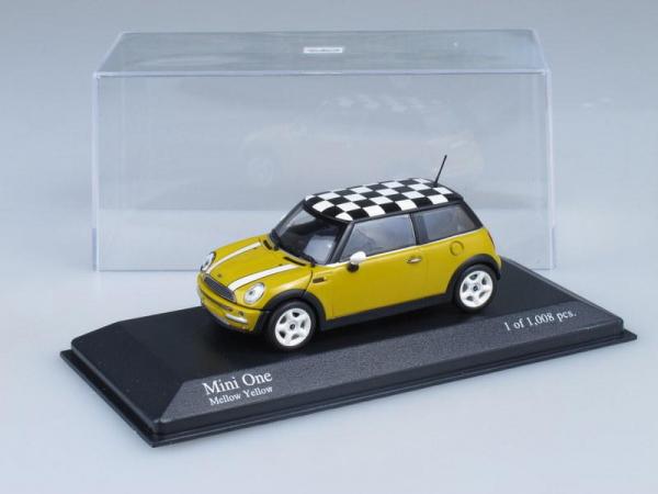 Mini One (Minichamps) [2001г., Желтый с черно-белой крышей, 1:43]