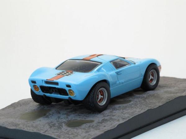 Ford GT40 (The James Bond Car Collection (Автомобили Джеймса Бонда)) [1965г., Голубой с оранжевой полосой, 1:43]