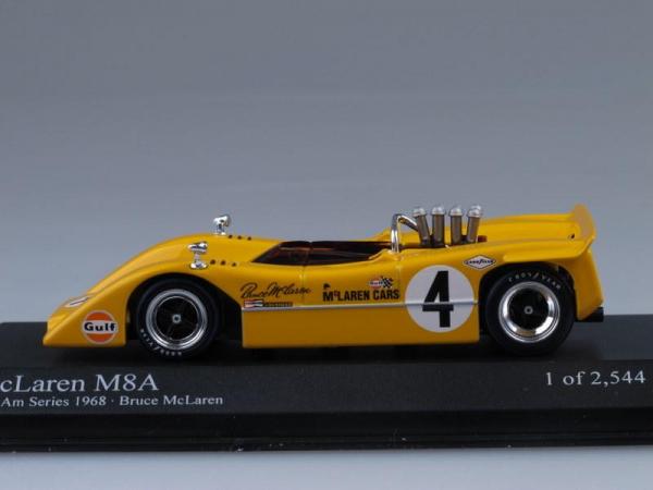 McLaren M8A CanAm (Minichamps) [1968г., Желтый, 1:43]