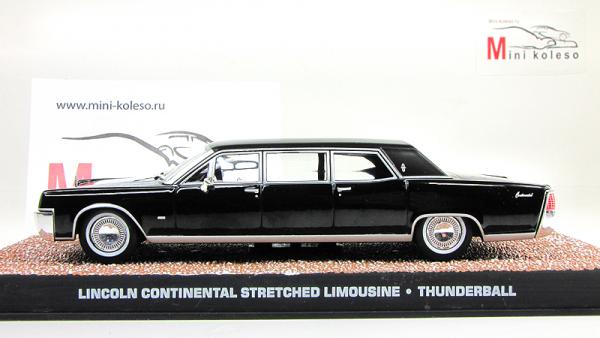 Lincoln Continental Stretched Limousine - James Bond 007 «Thunderball» (Atlas/IXO) [1965г., Черный, 1:43]