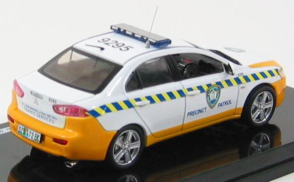 Mitsubishi Lancer "Precinct Patrol" 2009 South Africa Traffic Police (Vitesse) [2007г., Белый, Желтый, 1:43]