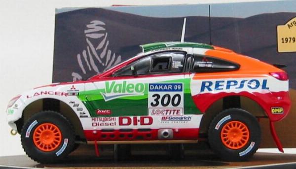 Mitsubishi Lancer Racing #300 Dakar Rally 2009 (Vitesse) [2009г., Белый, красный, оранжевый, 1:43]