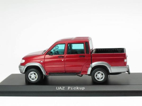 УАЗ 3163 «Патриот» Пикап 4x4 (DiP Models) [2005г., Красный, 1:43]