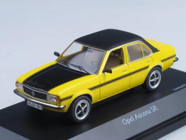 Opel Ascona SR (Schuco) [1970г., Желтый с черным, 1:43]