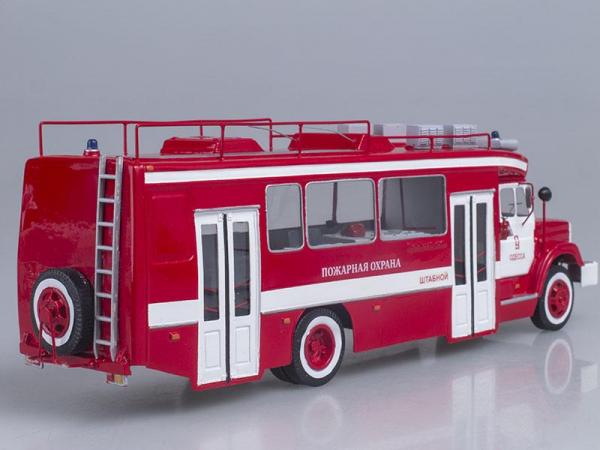 ГолАЗ - ЗИЛ 4243 пожарный штаб (Vector-Models) [2000г., Красный с белым, 1:43]
