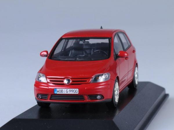 Volkswagen Golf 5 Plus (Minichamps) [2005г., Красный, 1:43]