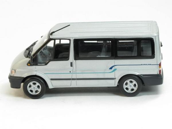 Ford Transit Bus (Minichamps) [2000г., Серебристый металлик, 1:43]