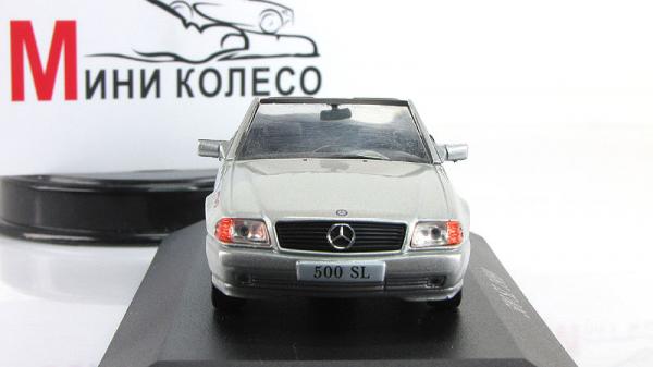 Mercedes-Benz SL500 (Altaya/IXO) [1989г., Серебристый, 1:43]