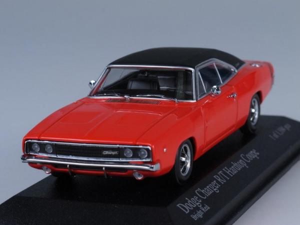 Dodge Charger Hard Top Coupe (Minichamps) [1968г., Красный, 1:43]