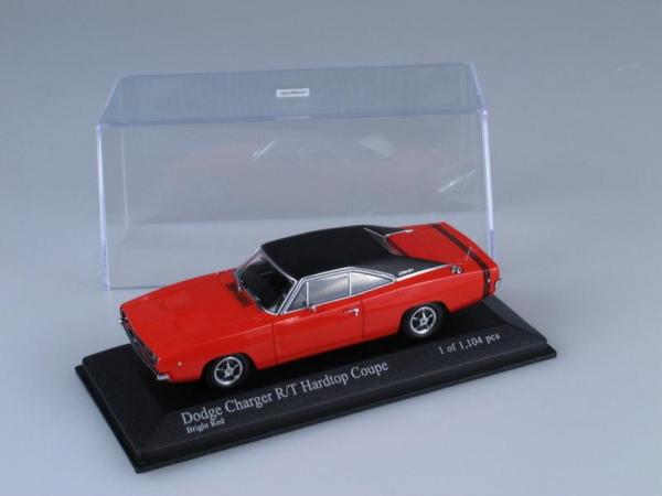 Dodge Charger Hard Top Coupe (Minichamps) [1968г., Красный, 1:43]