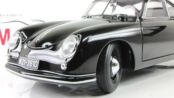 PORSCHE 356 COUPE (Autoart) [1950г., Черный, 1:18]