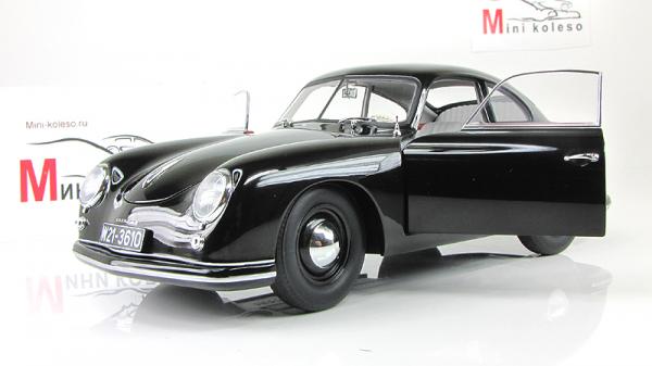 PORSCHE 356 COUPE (Autoart) [1950г., Черный, 1:18]