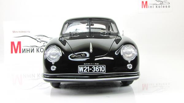 PORSCHE 356 COUPE (Autoart) [1950г., Черный, 1:18]