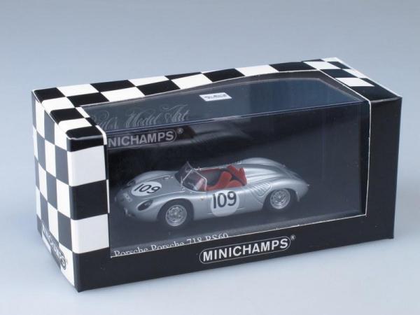 Porsche 718 RS60 (Minichamps) [1960г., Серебристый, 1:43]