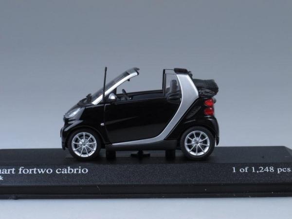 Smart fortwo cabriolet (Minichamps) [2007г., Черный, 1:43]