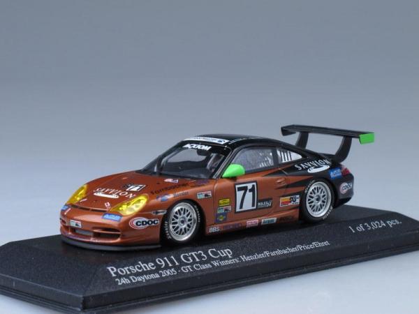 Porsche 911 GT3 Cup Henzler/Farnbacher/Price/Ehret (Minichamps) [2005г., Коричневый, черный, 1:43]