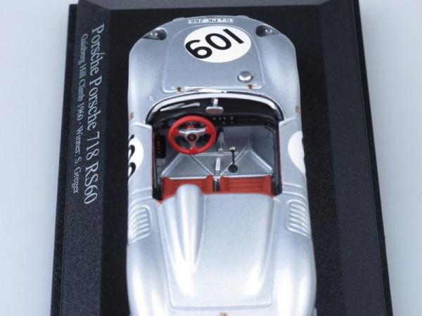 Porsche 718 RS60 (Minichamps) [1960г., Серебристый, 1:43]