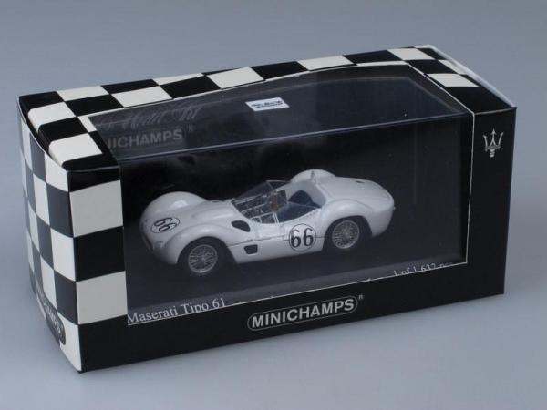 Maserati Tipo 61 (Minichamps) [1960г., Белый, 1:43]