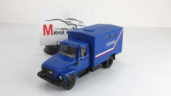 ГАЗ-3307 "Почта России" (Kherson-Model) [1992г., Синий, 1:43]