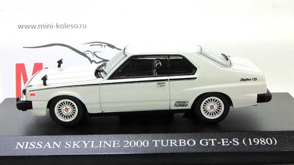 NISSAN SKYLINE 2000 Turbo GT-ES (Aoshima) [1972г., Белый, 1:43]