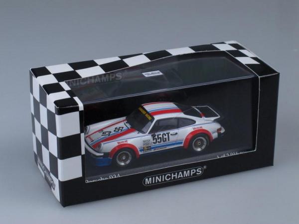 Porsche 934 Eberhard Sindel (Minichamps) [1976г., Белый, голубой, краный, 1:43]
