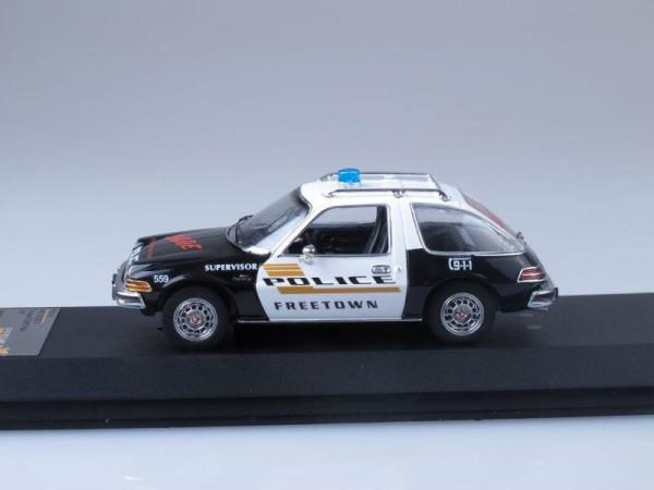 AMC PACER X - Freetown DARE Police (Premium X) [1975г., Черный и белый, 1:43]