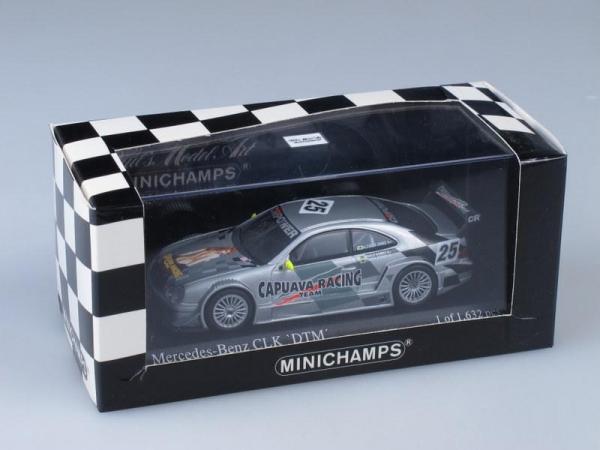 Mercedes CLK Coupe Cauava Racing Team 6h de Curitiba (Minichamps) [2003г., Серебристый металлик, 1:43]