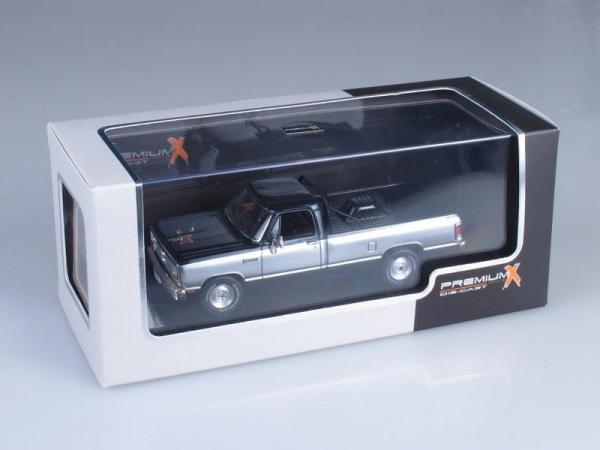 DODGE RAM Pick Up (Premium X) [1987г., Черный и серебристый металлик, 1:43]