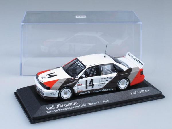 Audi 200 quattro Trans-Am Weekend Cleveland (Minichamps) [1979г., Белый, черный, 1:43]