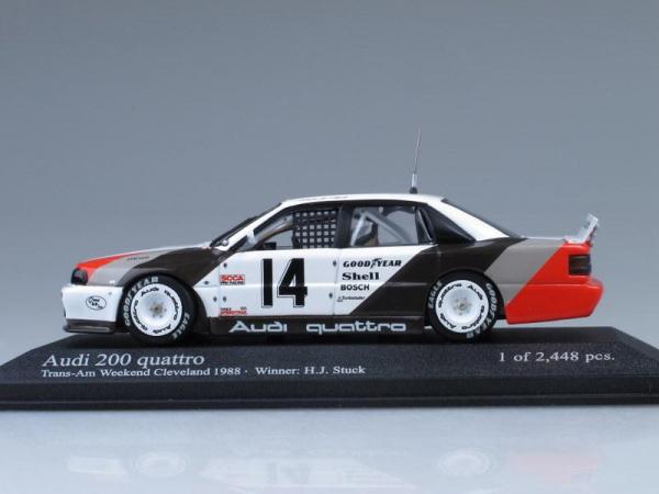 Audi 200 quattro Trans-Am Weekend Cleveland (Minichamps) [1979г., Белый, черный, 1:43]