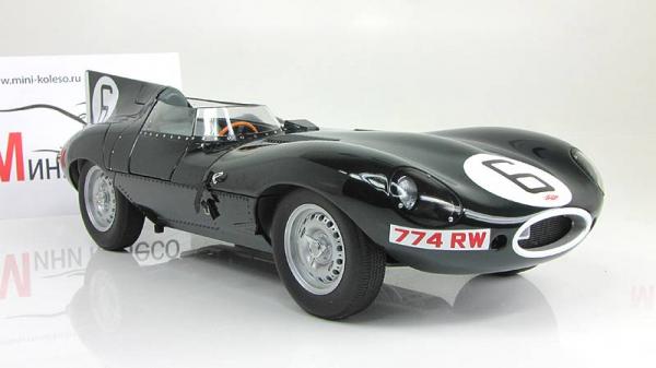 Jaguar D-Type LeMans 24 Hr Race 1955 Winner J.M.Hawthorn/I.L.Bueb №6 (Autoart) [1954г., Зеленый, 1:18]