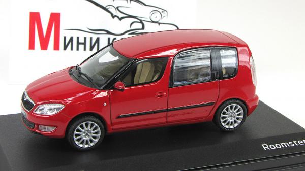 Skoda Roomster II FL (Abrex) [2006г., Красный, 1:43]