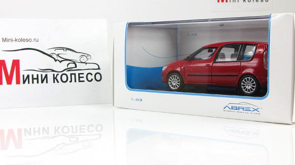 Skoda Roomster II FL (Abrex) [2006г., Красный, 1:43]