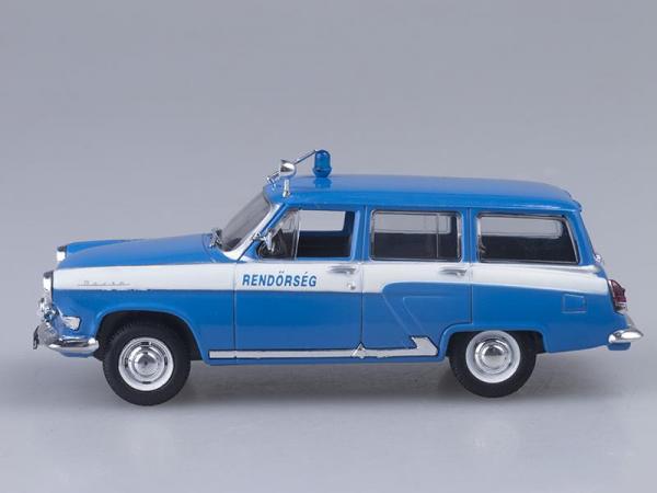 ГАЗ-22 "Волга", Полиция Венгрии (DeAgostini (Полицейские машины мира)) [1962г., Голубой с белым, 1:43]