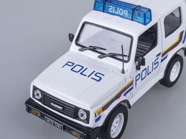 Suzuki Samurai, полиция Малайзии (DeAgostini (Полицейские машины мира)) [1969г., Белый, 1:43]