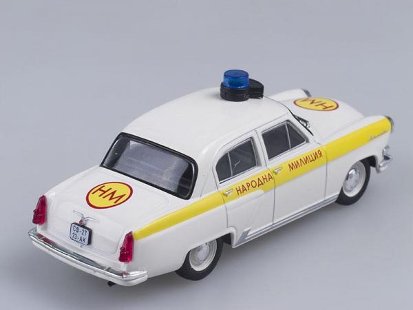 ГАЗ-21 Волга, Полиция Болгарии (DeAgostini (Полицейские машины мира)) [1956г., Белый с желтым, 1:43]